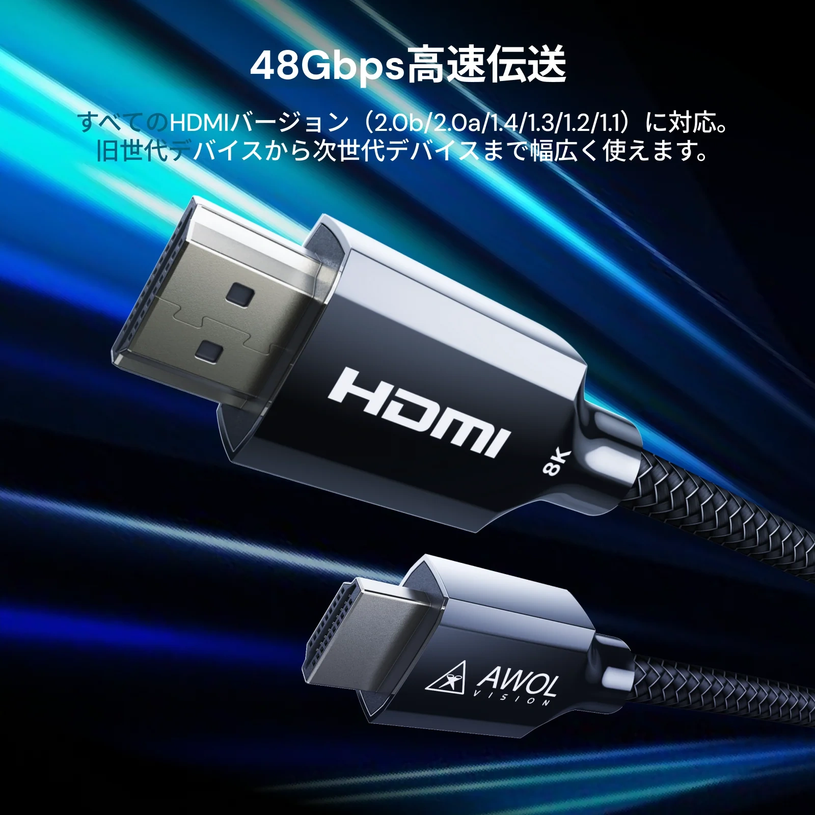 高速伝送に対応したHDMIケーブル